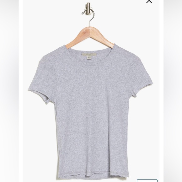 All Saints Stevie Tee in Grey Merl - Picture 3 of 6